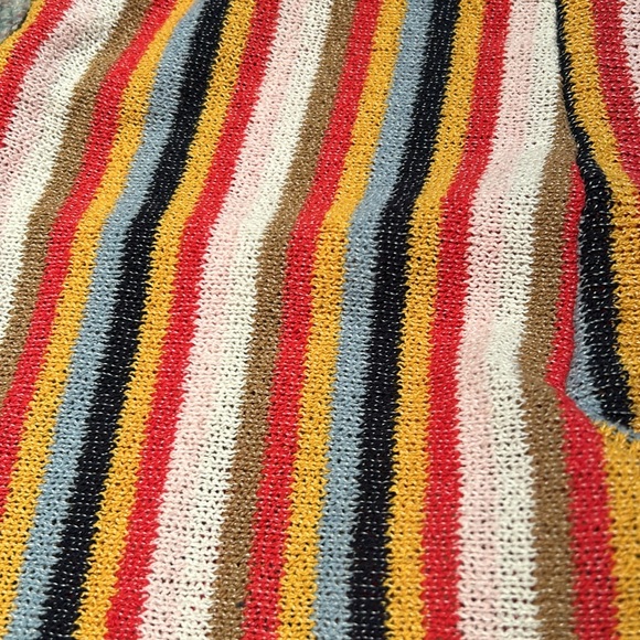 NWT Zara size Large multi coloured striped jumpsuit with side cutouts - Picture 11 of 11